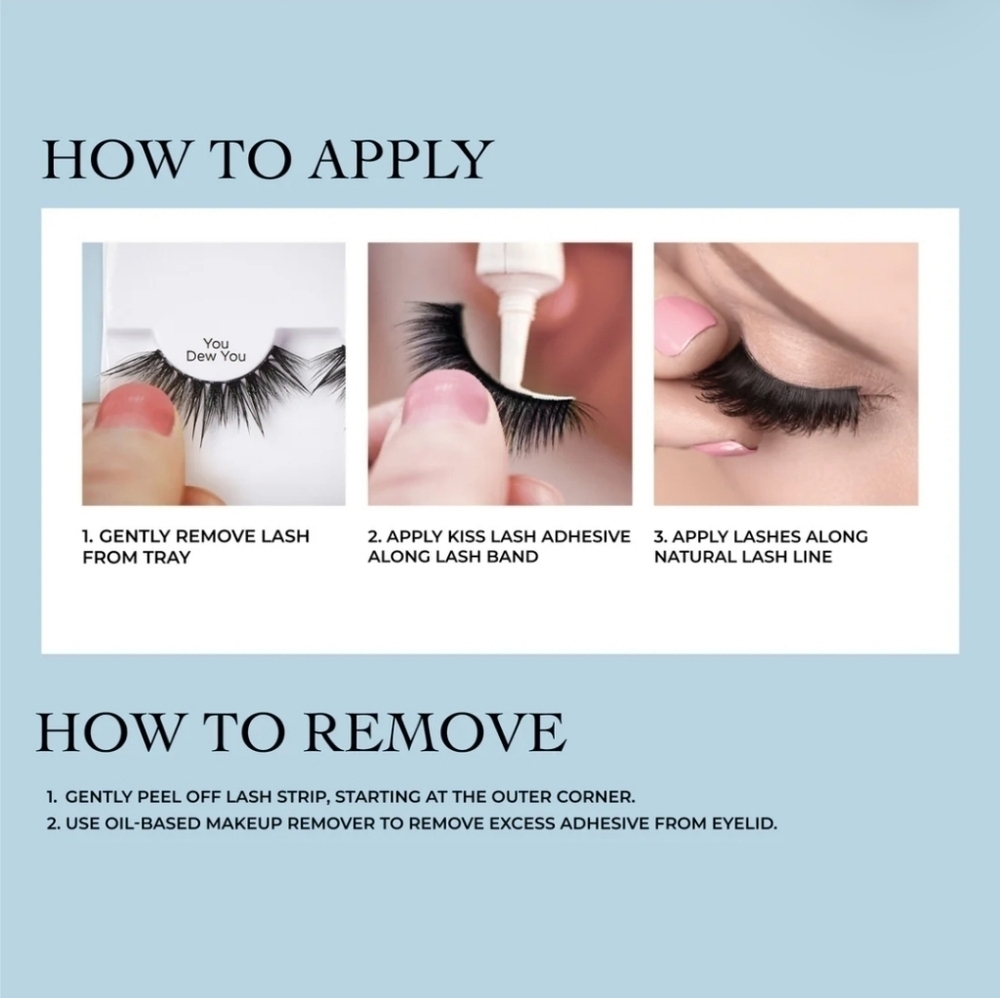 KISS Lash Drip False Eyelashes in the style You Dew You new in box 14mm - Picture 4 of 6